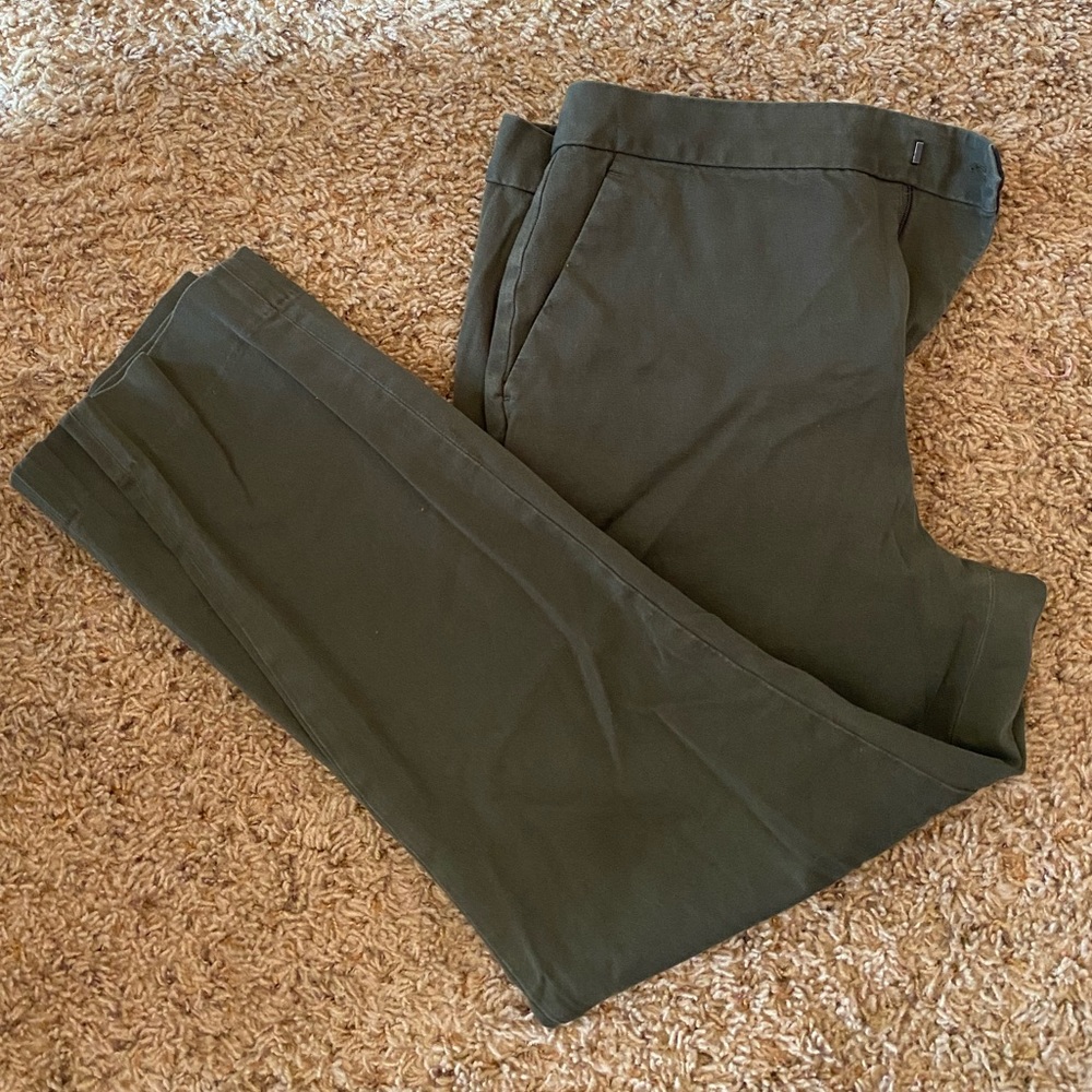 Green dress pants